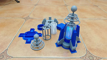 3D Printed Red Alert Tesla Coil Bug Zapper - Mosquito Killer & Gaming Desk Lamp