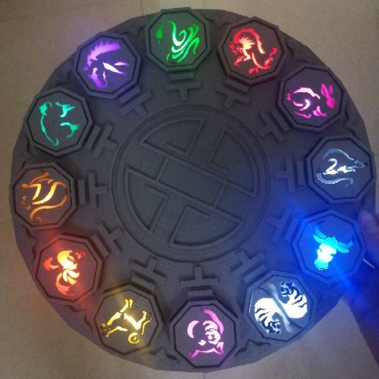 12 Mystic Artifacts: Interactive 1:1 Scale Zodiac Totems with LED Sensing