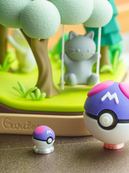 Miniature 15mm Poké Ball Replicas - Ultra Tiny Collectible Figures