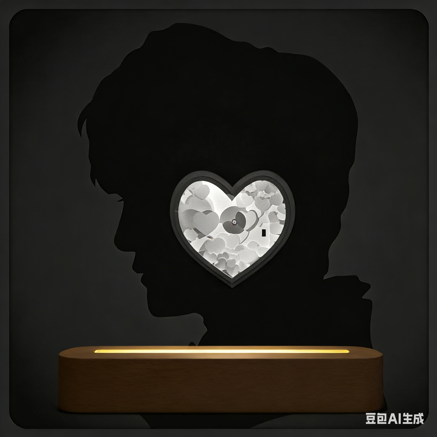 Custom Silhouette Shadow Night Light - Personalized Photo Projection Lamp