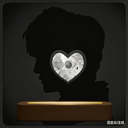 Custom Silhouette Shadow Night Light - Personalized Photo Projection Lamp