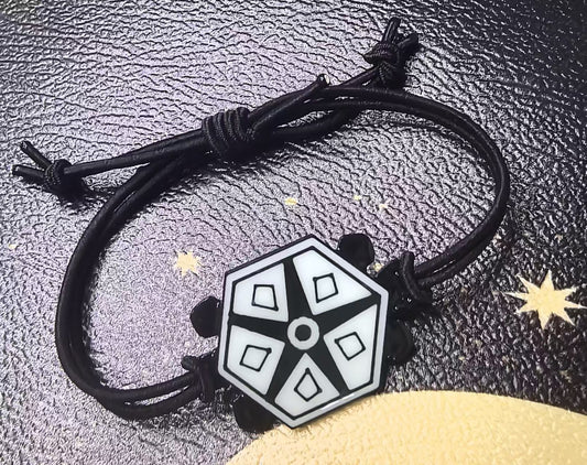 Glow-in-the-Dark Turtle Miraculous Bracelet - Carapace Cosplay Prop (Handmade Resin)