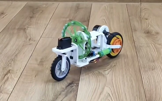 DIY Self-Balancing Robot Bicycle Project: 3D Print Files (STL) + Code + Schematics