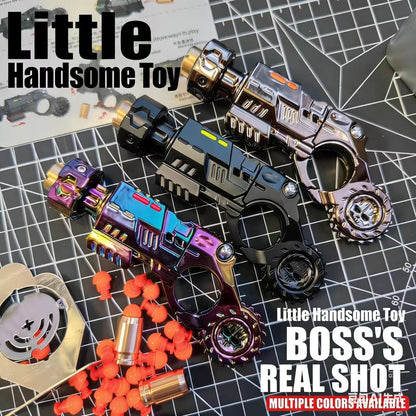 Agent PZ Cyberpunk Tactical Fidget Blaster | Alloy Slider & Spinner Toy