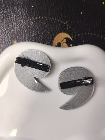 Goat Miraculous Hair Clips - Caprikid Cosplay Prop (Pair, Handmade Resin)