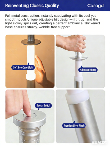 Minimalist Sword Floor Lamp - Interactive Adjustable Ambient Lighting