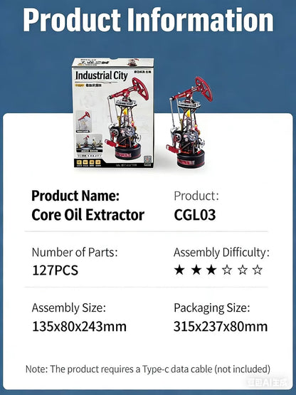 Industrial City Series: Mechanical Oil Pumpjack