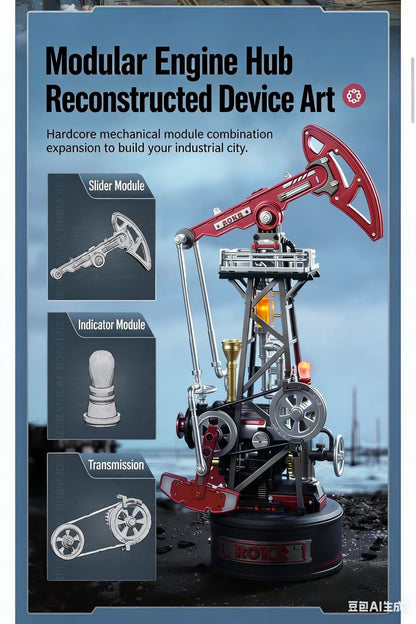 Industrial City Series: Mechanical Oil Pumpjack