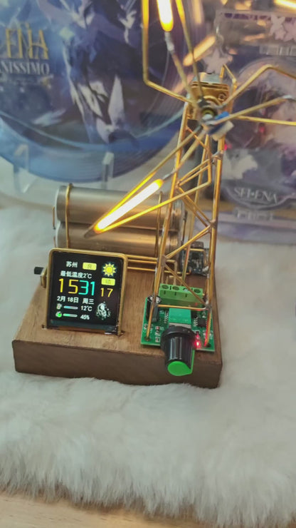 Windmill Kinetic Light Gen 2: Precision Engineered Desk Art