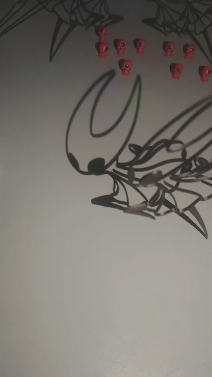 The Magic of Hallownest: Hornet Shadow Silhouette Art Figure