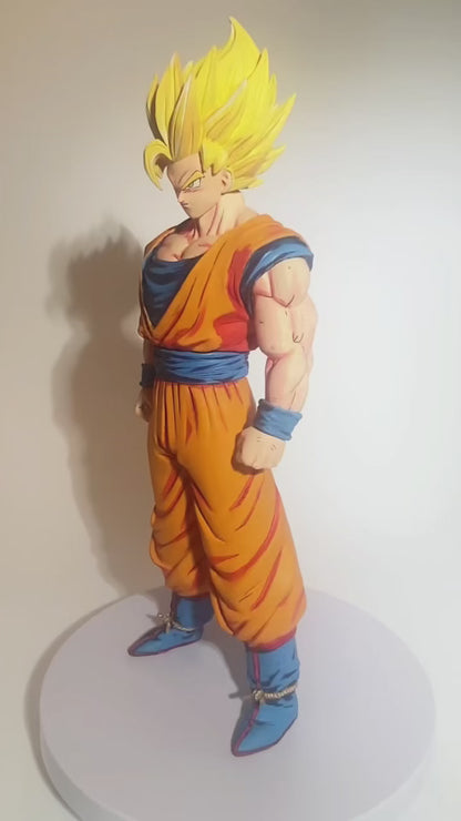 Custom 2D Manga Style Anime Warrior Figure - Hand-Painted Edition (30cm/11.8")